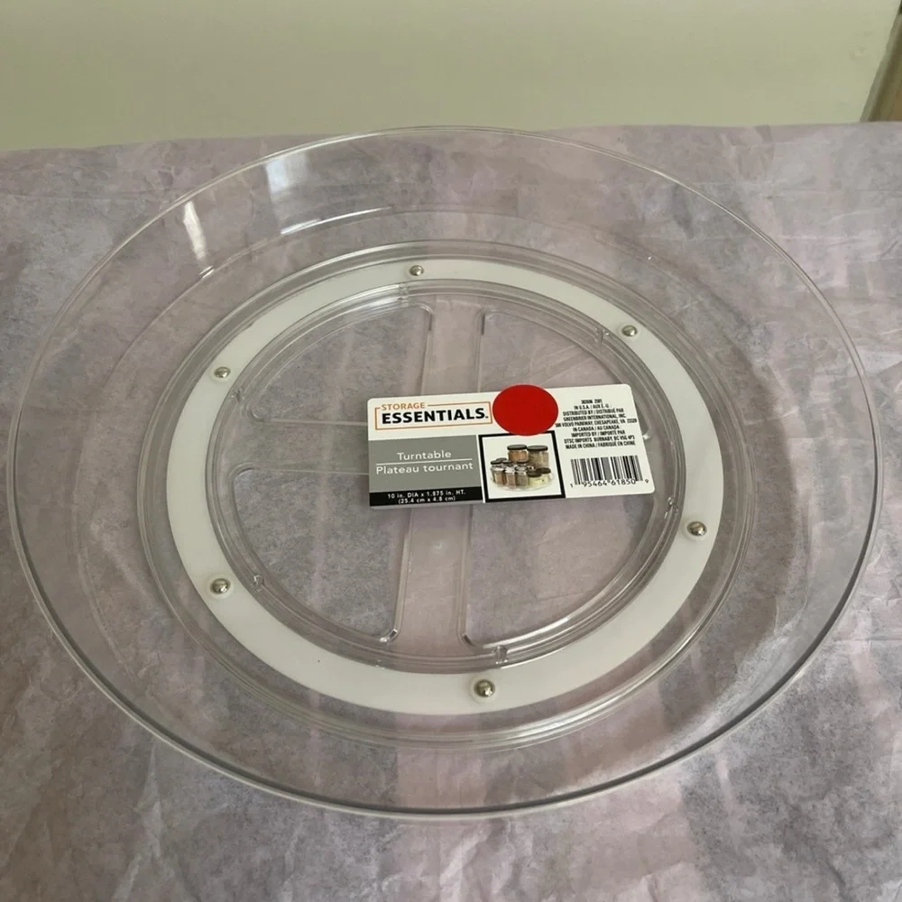 Essentials Transparent Turntable - Picture 1 of 2